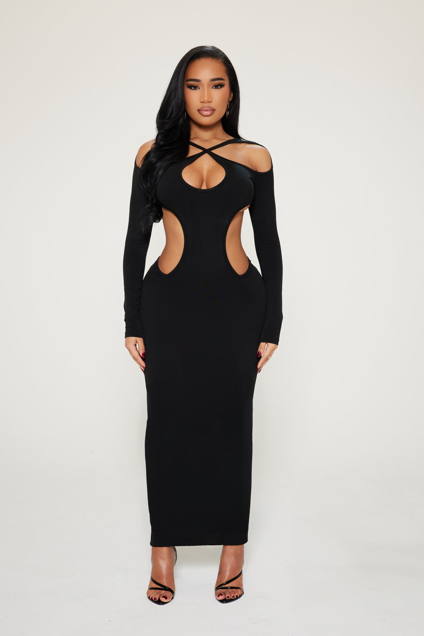 SCULPTED NOIR DRESS