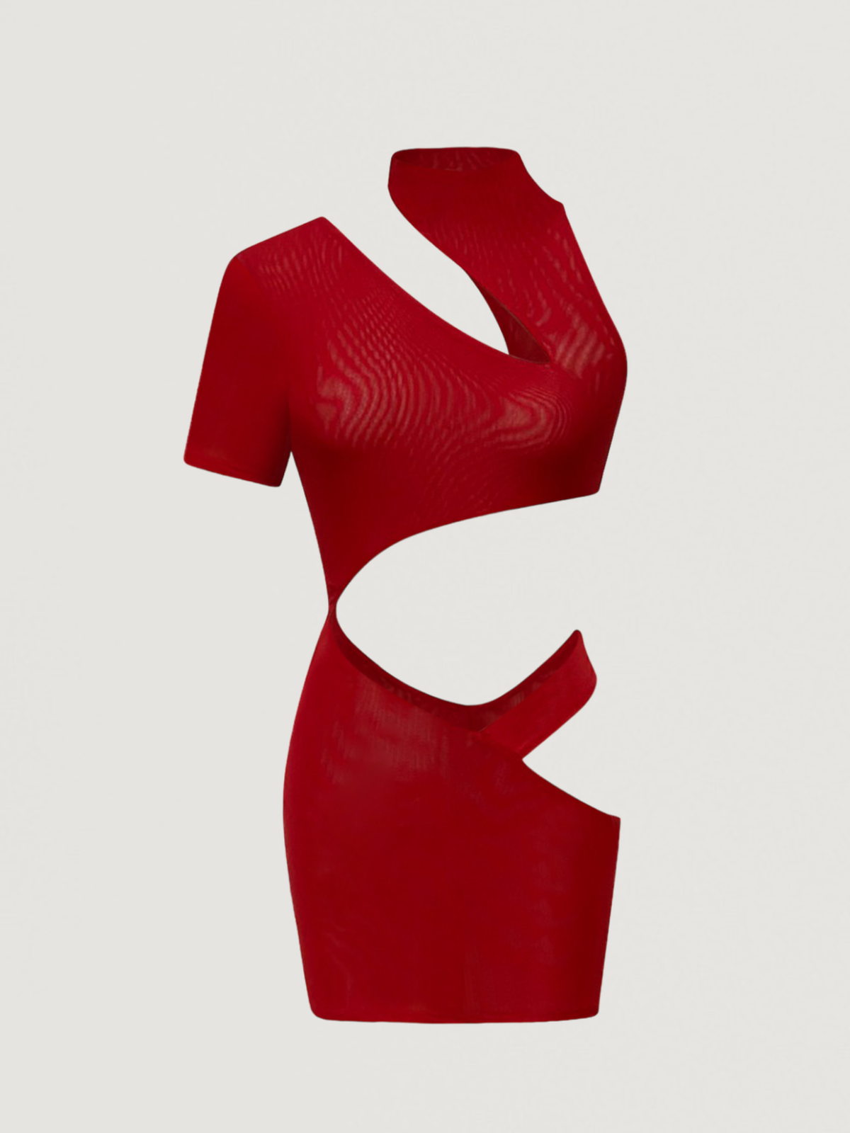 RED CUT OUT MINI DRESS – GAL VAULT