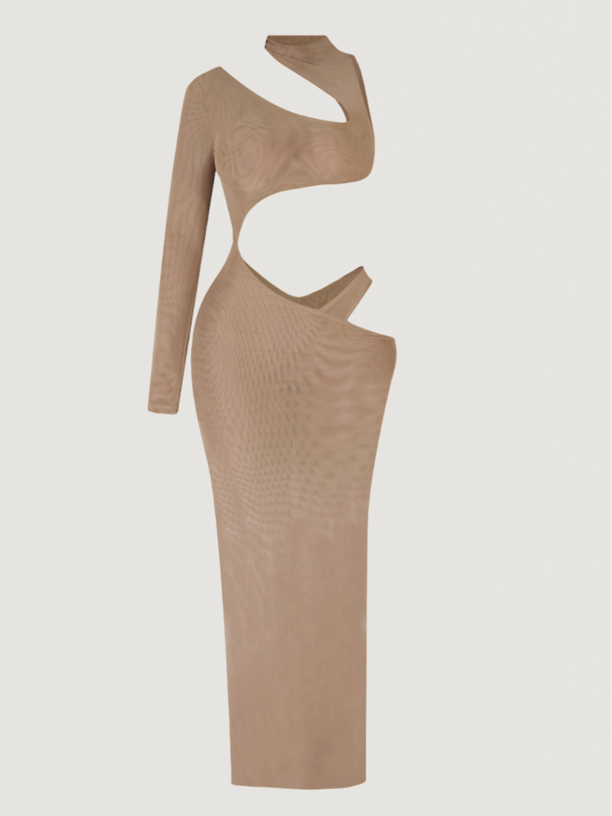 BEIGE CUT OUT DRESS GAL VAULT BEIGE CUT OUT DRESS GAL VAULT