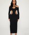 SCULPTED NOIR DRESS