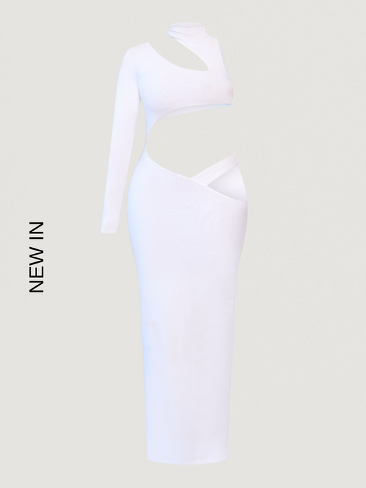 WHITE CUT OUT DRESS